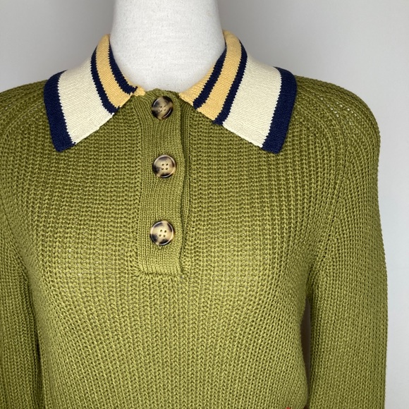 BDG collared sweater in green SIZE XSM - Picture 3 of 10